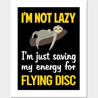 Funny Lazy Flying Disc Posters and Art